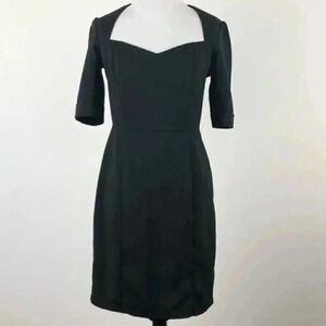 Forever 21 little black dress S 3/4 sleeve pencil
